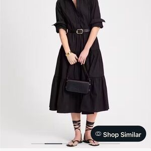 🖤👗🖤 NWT Kate Spade Black Midi Dress with Belt